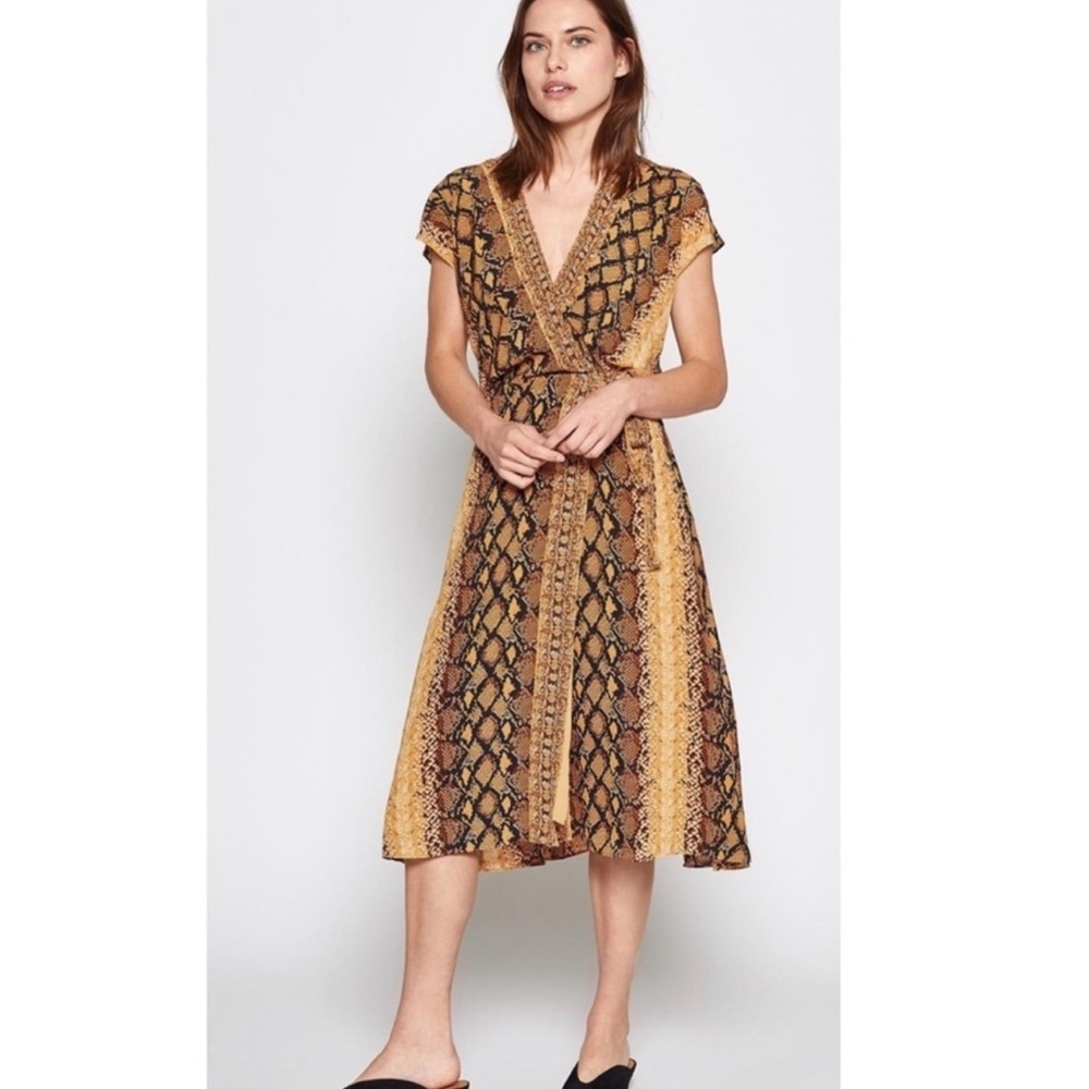 Joie Bethwyn Wrap Dress in Fading Sun.